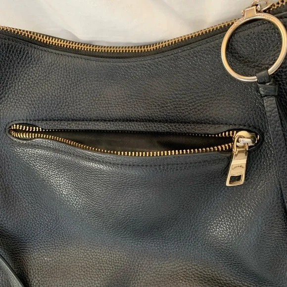 Coach black 'Chaise' pebbled leather crossbody bag/purse - Picture 9 of 14